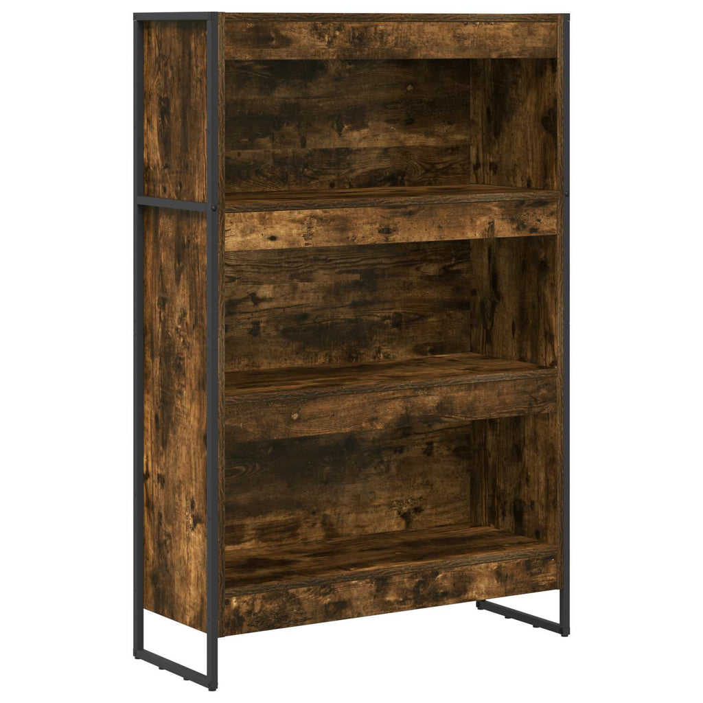 vidaXL Szafka na książki Dąb dymny 80 x 30 x 121 cm
