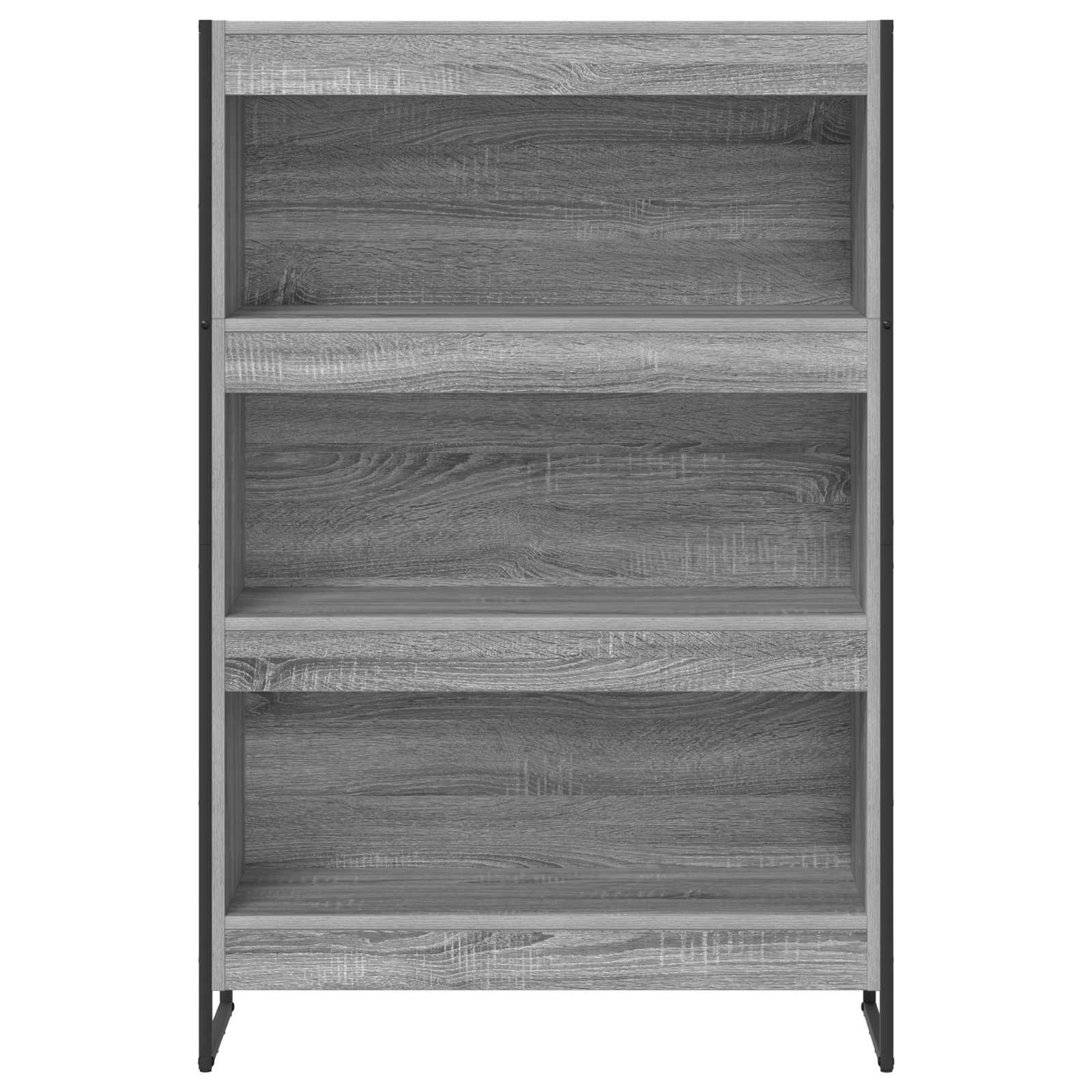 vidaXL Szafka na książki Szary Sonoma 80 x 30 x 121 cm