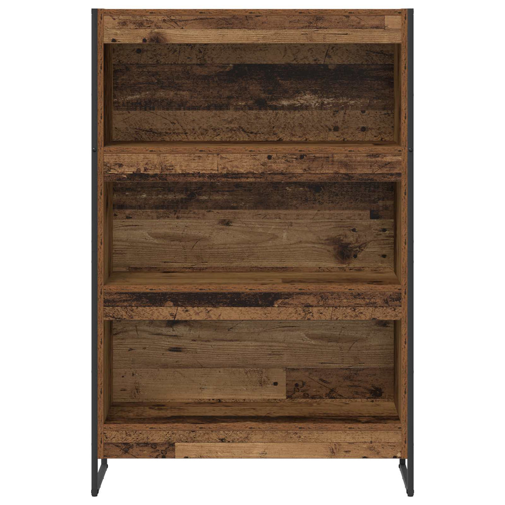 vidaXL Szafka na książki Stare drewno 80 x 30 x 121 cm