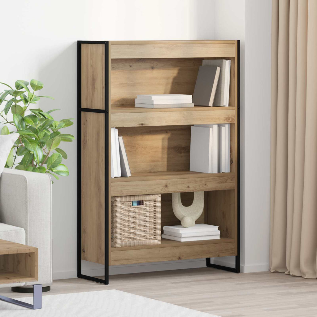 vidaXL Szafka na książki Dąb rzemieślniczy 80 x 30 x 121 cm