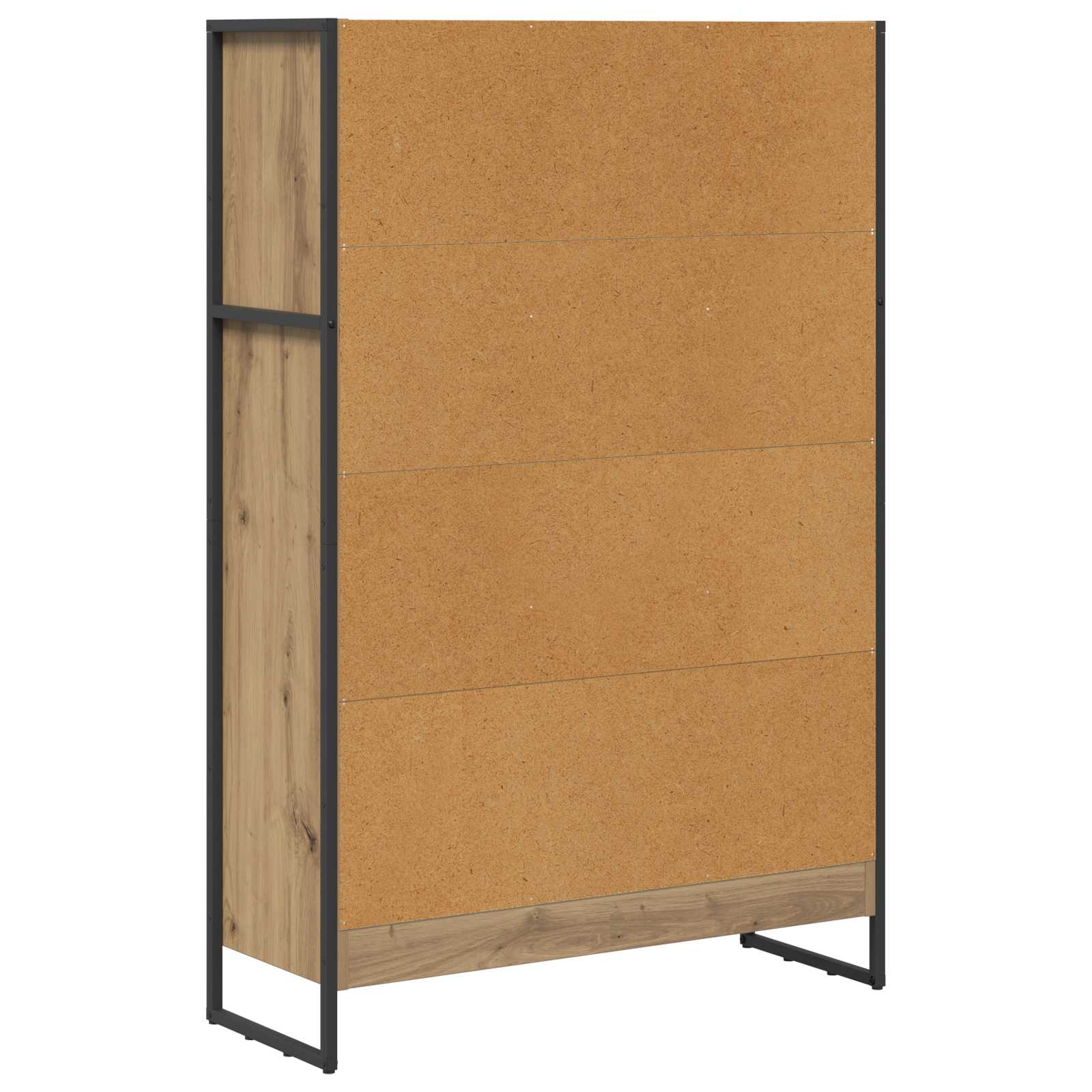 vidaXL Szafka na książki Dąb rzemieślniczy 80 x 30 x 121 cm