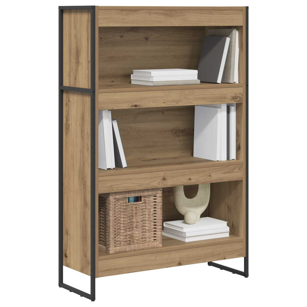 vidaXL Szafka na książki Dąb rzemieślniczy 80 x 30 x 121 cm