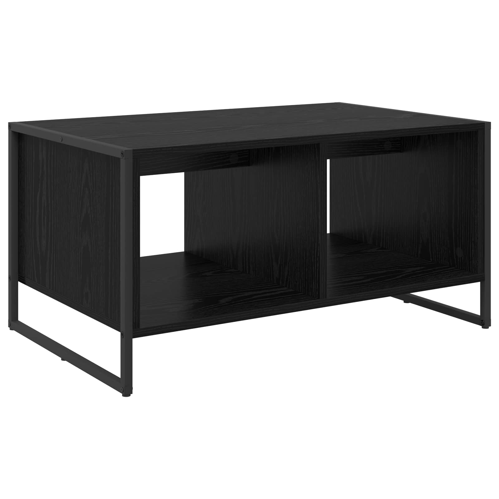 vidaXL Stolik kawowy Czarny Dąb 80 x 50 x 40 cm