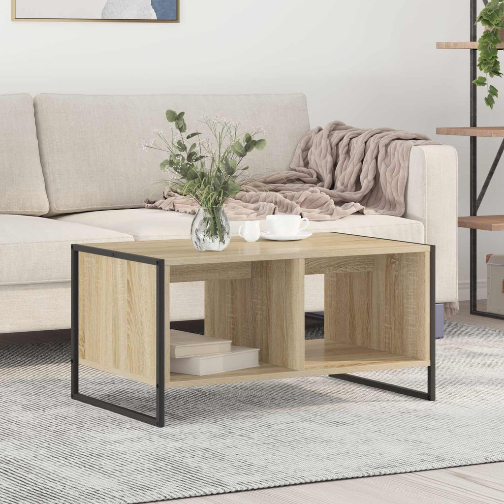 vidaXL Stolik kawowy Sonoma 80 x 50 x 40 cm Materiał drewnopochodny