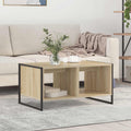 vidaXL Stolik kawowy Sonoma 80 x 50 x 40 cm Materiał drewnopochodny