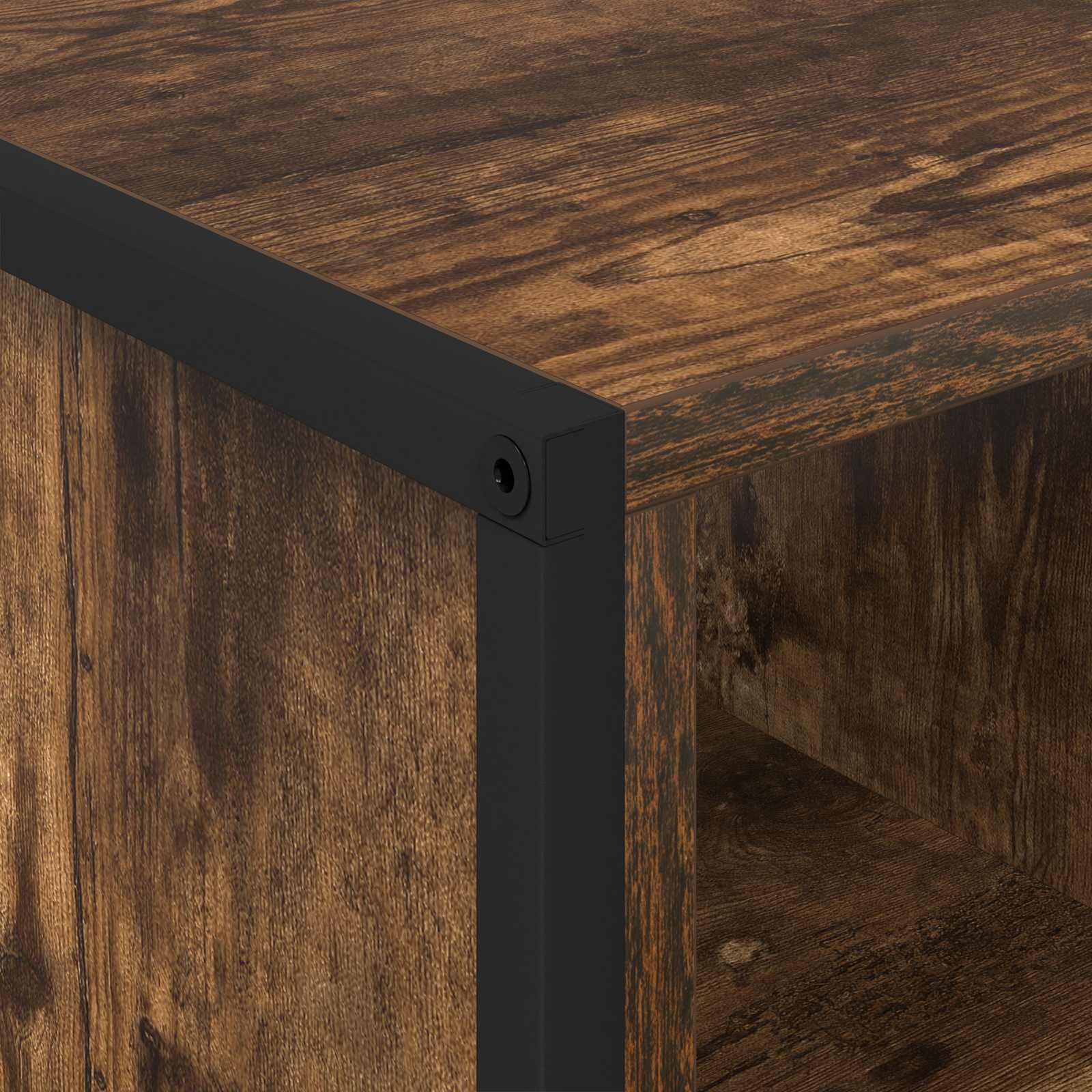 vidaXL Stolik kawowy Dąb dymny 80 x 50 x 40 cm Materiał drewnopochodny