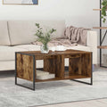 vidaXL Stolik kawowy Dąb dymny 80 x 50 x 40 cm Materiał drewnopochodny