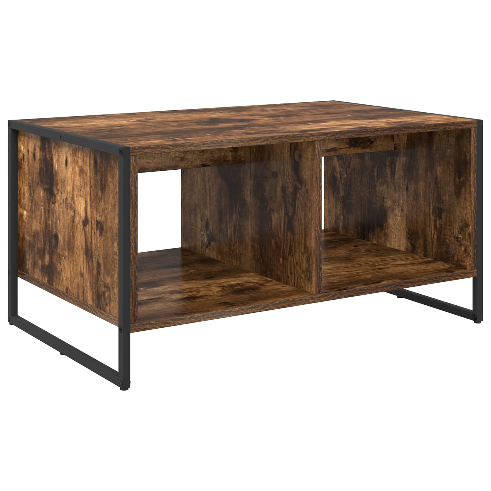 vidaXL Stolik kawowy Dąb dymny 80 x 50 x 40 cm Materiał drewnopochodny