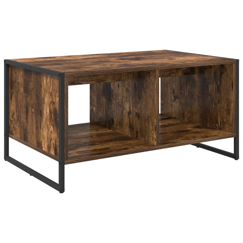 vidaXL Stolik kawowy Dąb dymny 80 x 50 x 40 cm Materiał drewnopochodny
