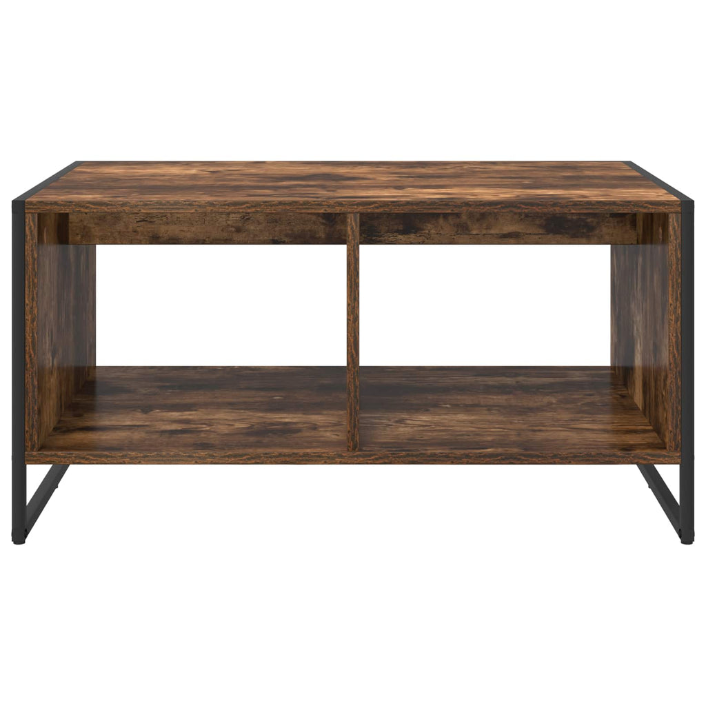 vidaXL Stolik kawowy Dąb dymny 80 x 50 x 40 cm Materiał drewnopochodny