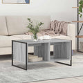 vidaXL Stolik kawowy Szary Sonoma 80 x 50 x 40 cm