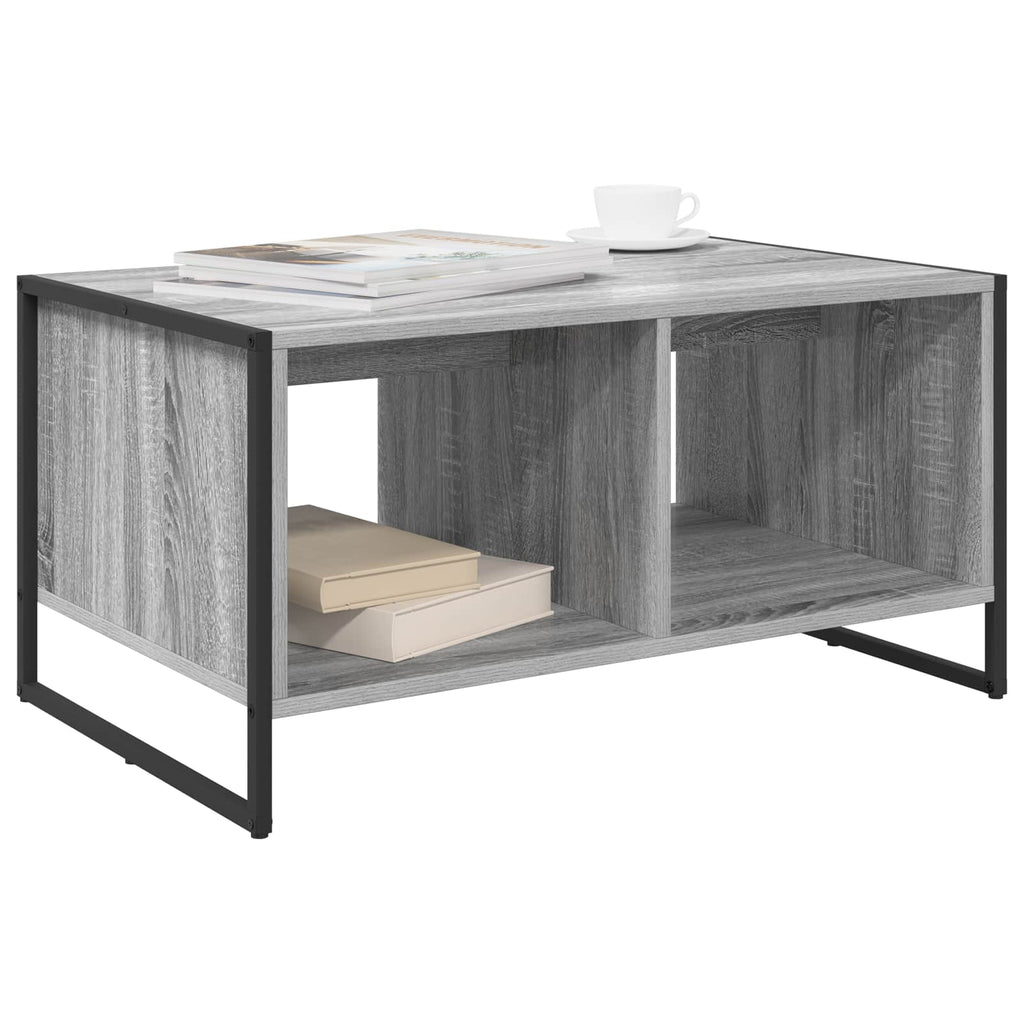 vidaXL Stolik kawowy Szary Sonoma 80 x 50 x 40 cm