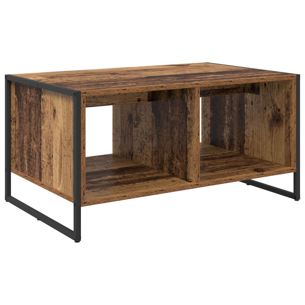 vidaXL Stolik kawowy Stare drewno 80 x 50 x 40 cm