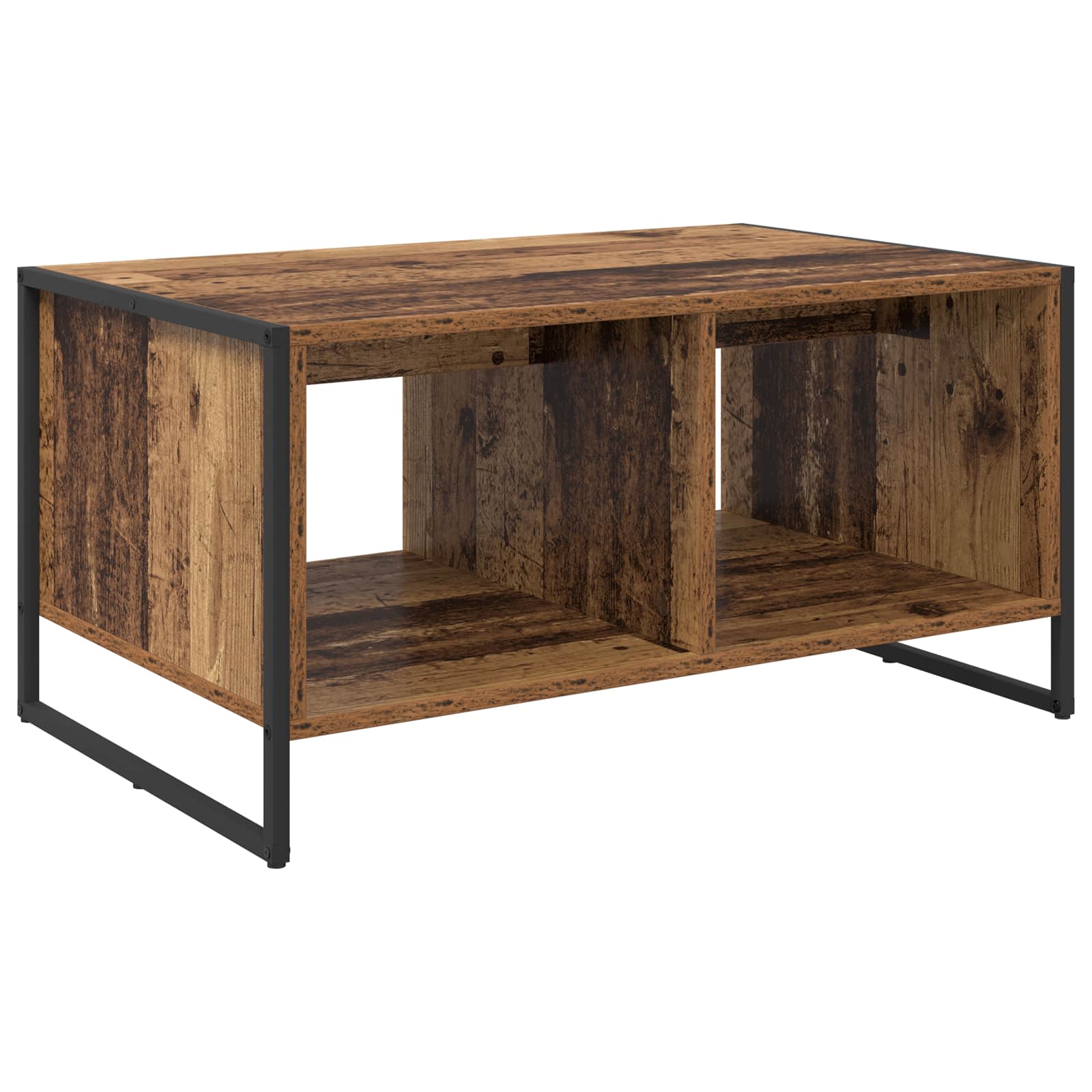 vidaXL Stolik kawowy Stare drewno 80 x 50 x 40 cm