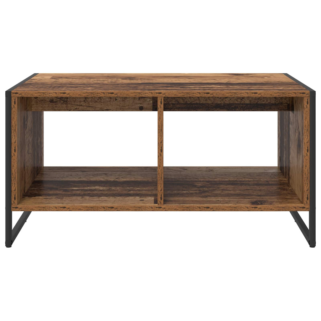 vidaXL Stolik kawowy Stare drewno 80 x 50 x 40 cm