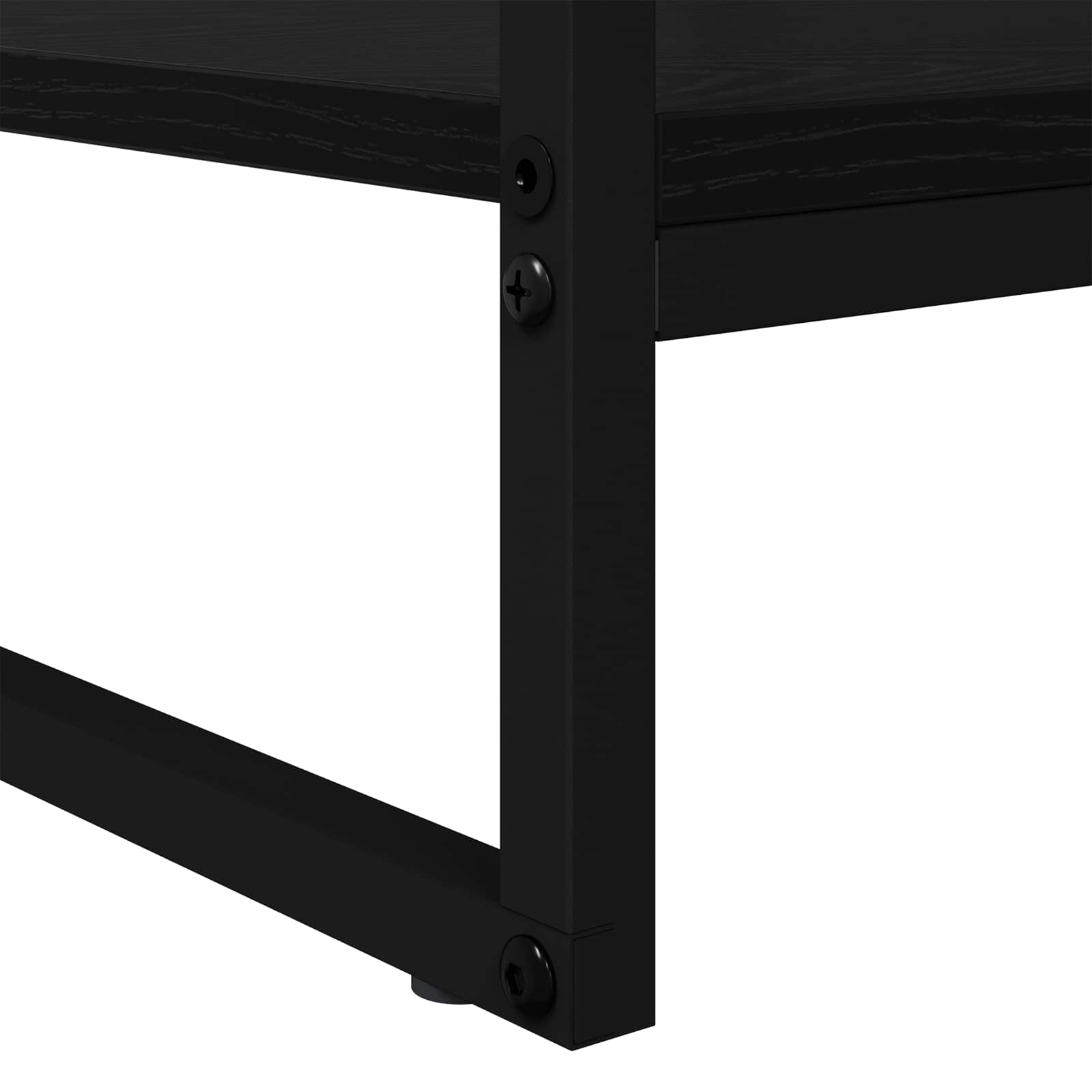 vidaXL Stolik kawowy Czarny Dąb 80 x 50 x 40 cm