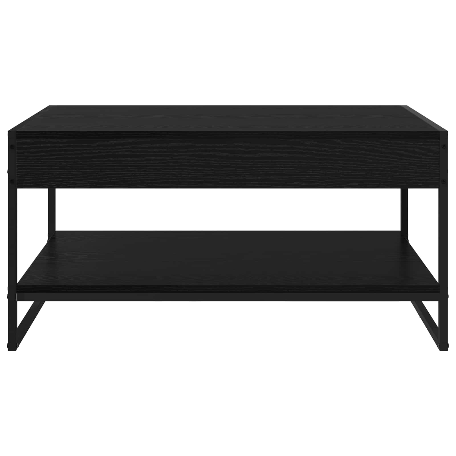 vidaXL Stolik kawowy Czarny Dąb 80 x 50 x 40 cm