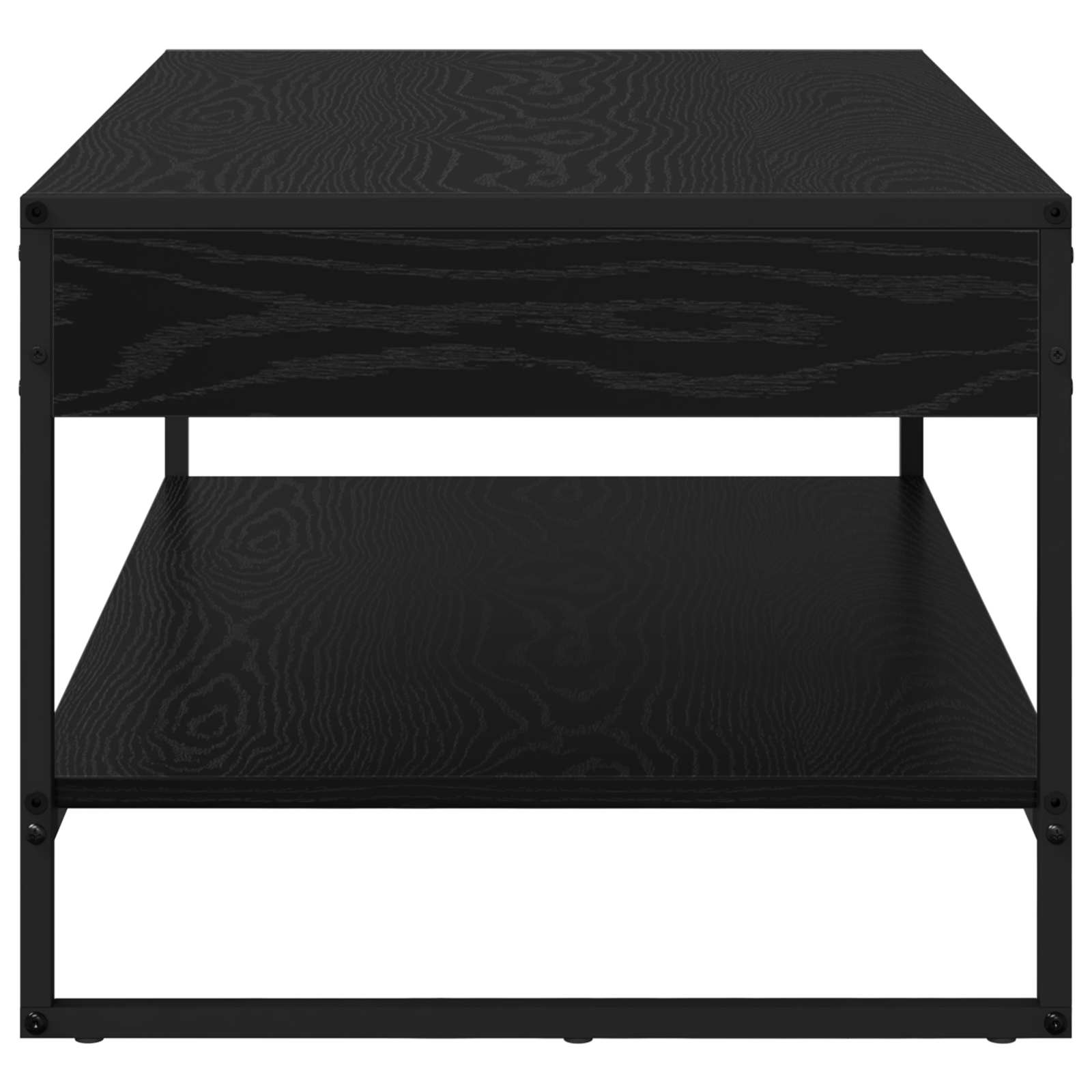 vidaXL Stolik kawowy Czarny Dąb 80 x 50 x 40 cm