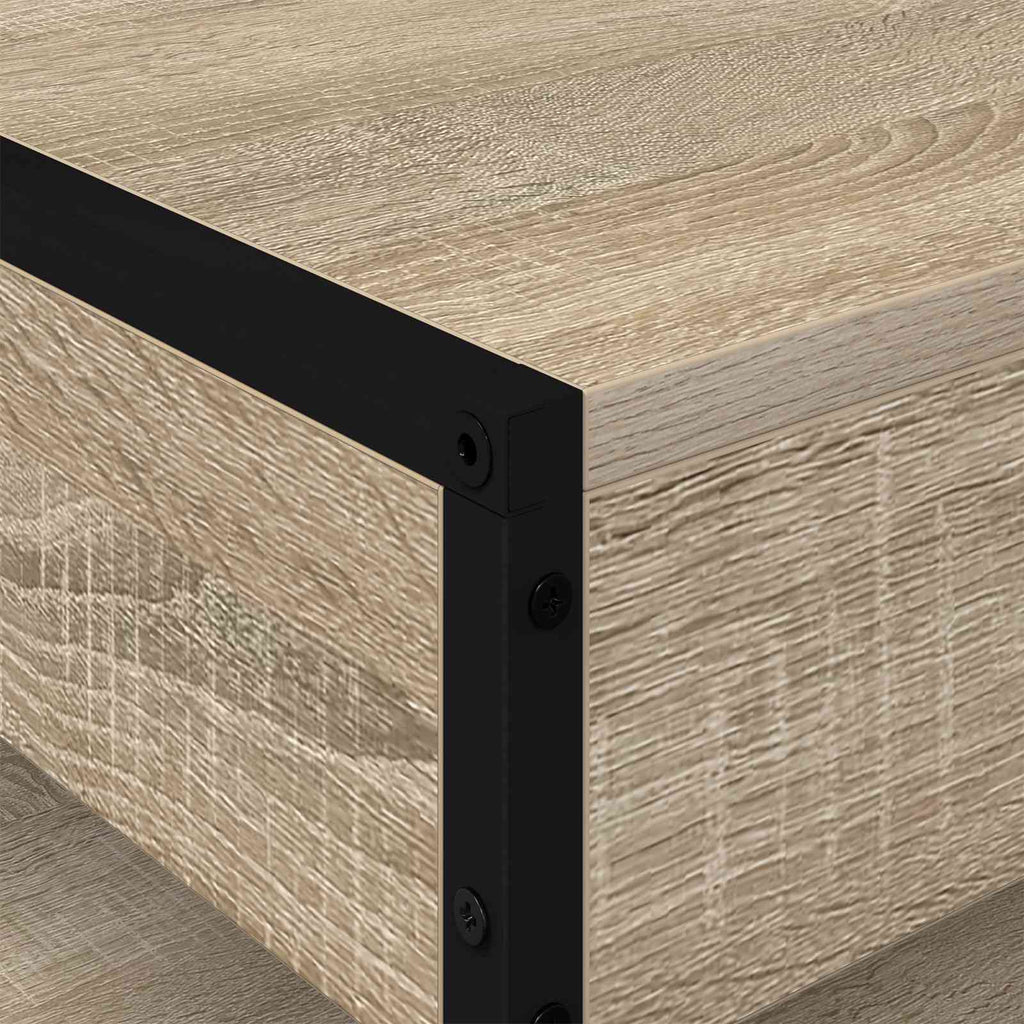 vidaXL Stolik kawowy Sonoma 80 x 50 x 40 cm Materiał drewnopochodny