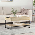 vidaXL Stolik kawowy Sonoma 80 x 50 x 40 cm Materiał drewnopochodny