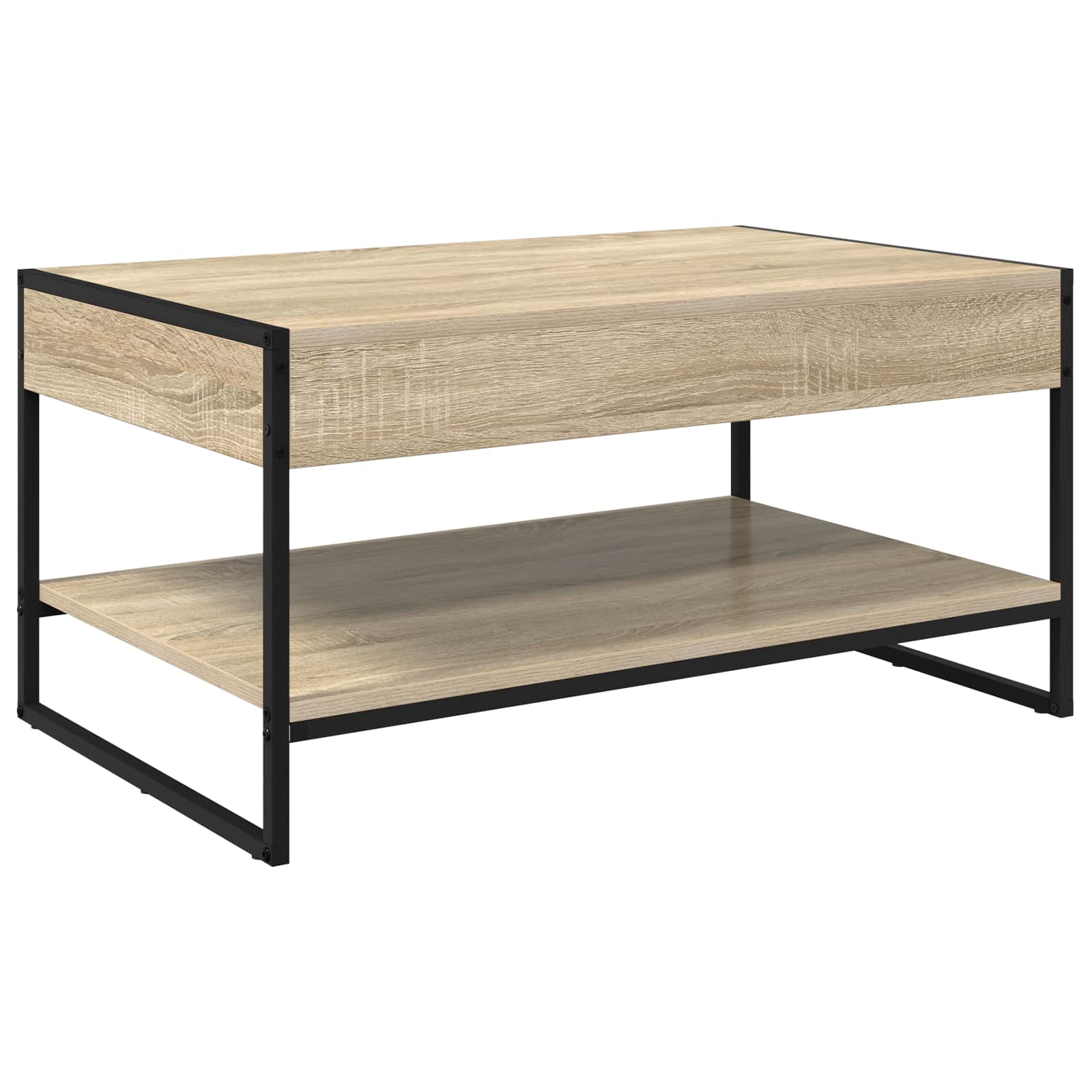 vidaXL Stolik kawowy Sonoma 80 x 50 x 40 cm Materiał drewnopochodny