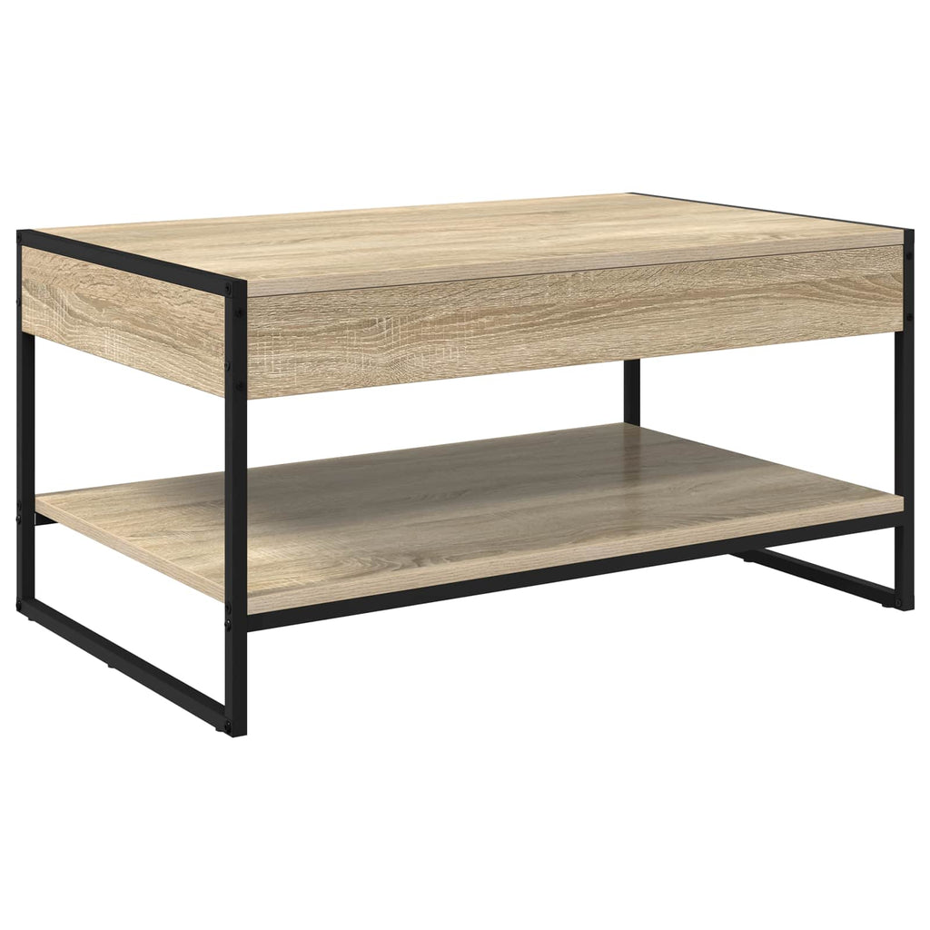 vidaXL Stolik kawowy Sonoma 80 x 50 x 40 cm Materiał drewnopochodny