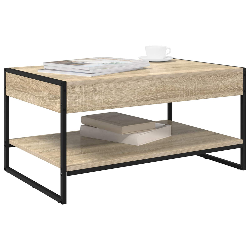 vidaXL Stolik kawowy Sonoma 80 x 50 x 40 cm Materiał drewnopochodny