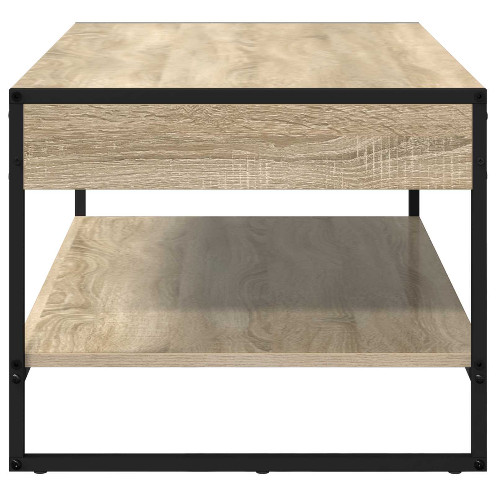 vidaXL Stolik kawowy Sonoma 80 x 50 x 40 cm Materiał drewnopochodny