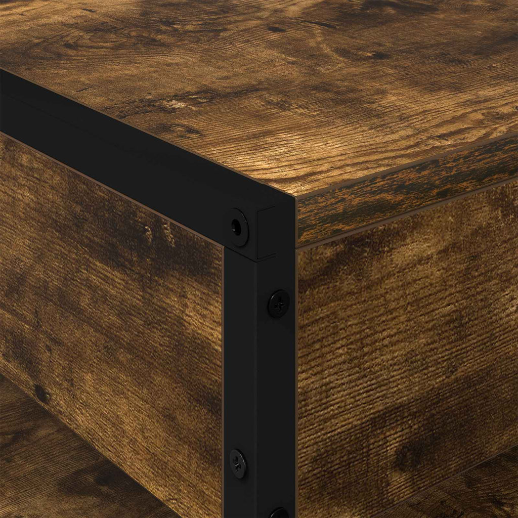 vidaXL Stolik kawowy Dąb dymny 80 x 50 x 40 cm Materiał drewnopochodny