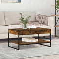 vidaXL Stolik kawowy Dąb dymny 80 x 50 x 40 cm Materiał drewnopochodny