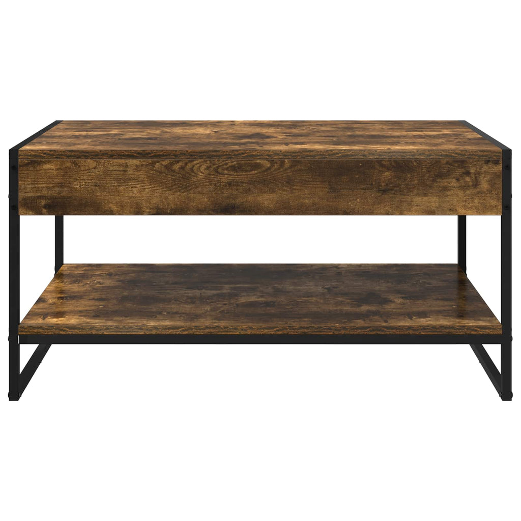 vidaXL Stolik kawowy Dąb dymny 80 x 50 x 40 cm Materiał drewnopochodny