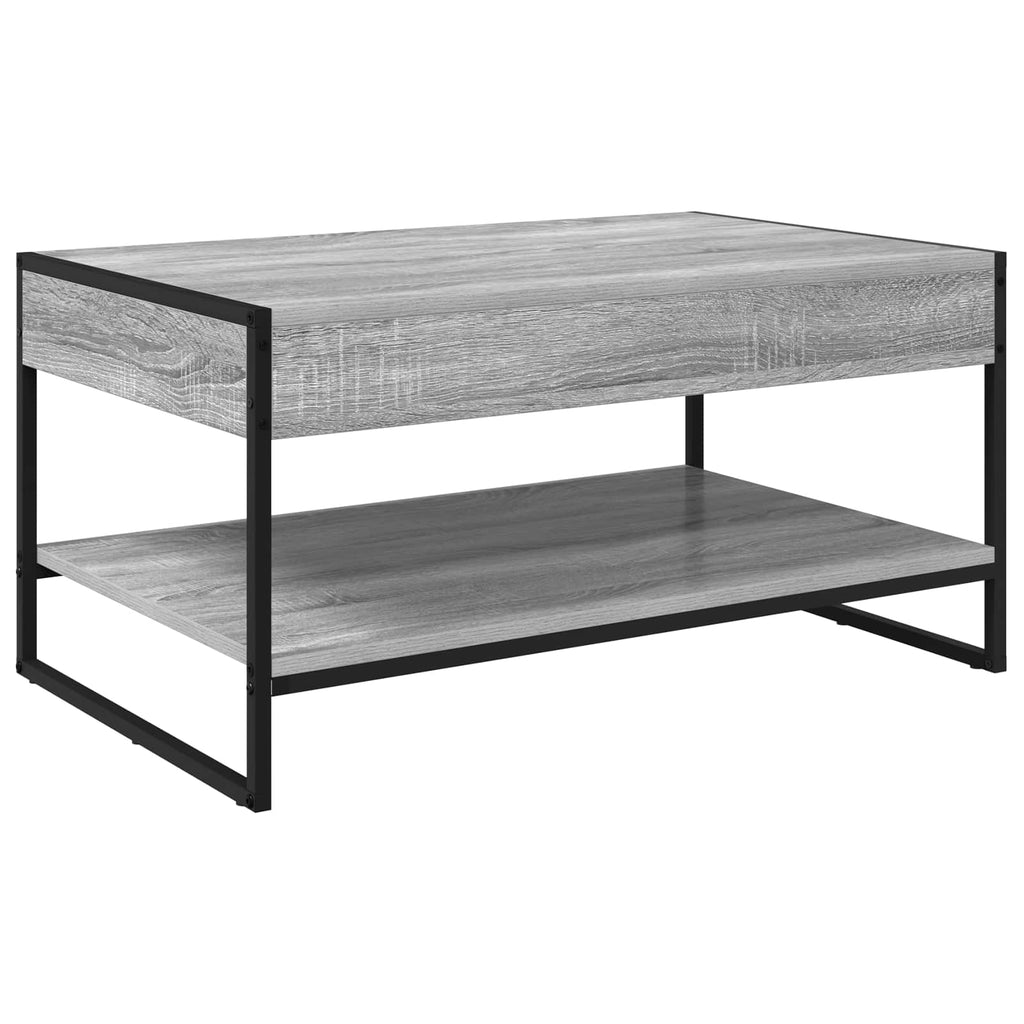 vidaXL Stolik kawowy Szary Sonoma 80 x 50 x 40 cm