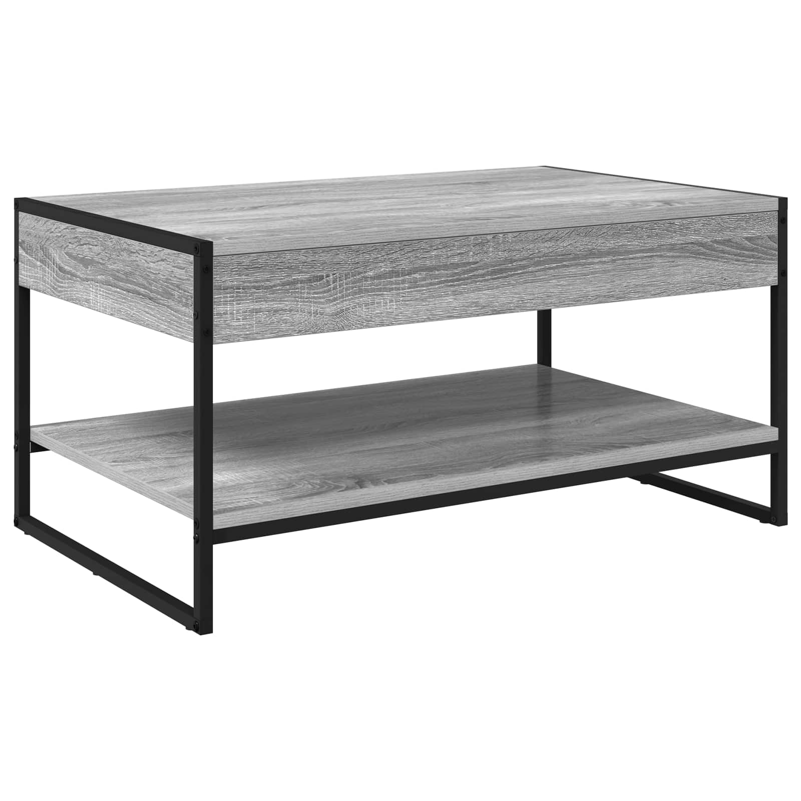 vidaXL Stolik kawowy Szary Sonoma 80 x 50 x 40 cm