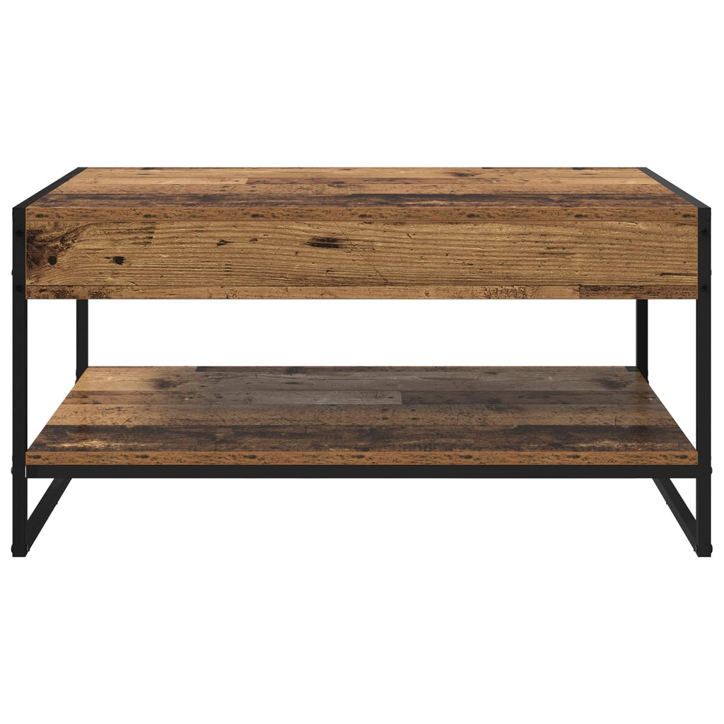 vidaXL Stolik kawowy Stare drewno 80 x 50 x 40 cm