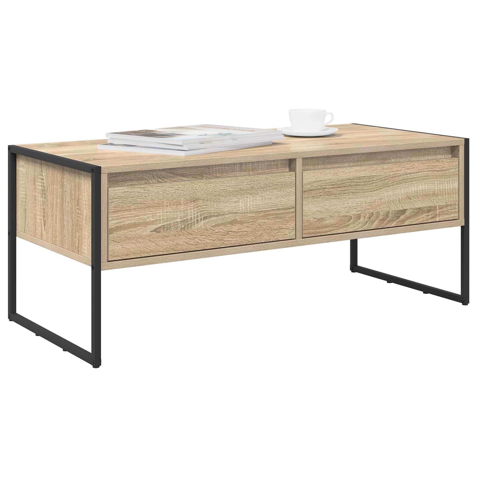 vidaXL Stolik kawowy Sonoma 100 x 46 x 40 cm Materiał drewnopochodny