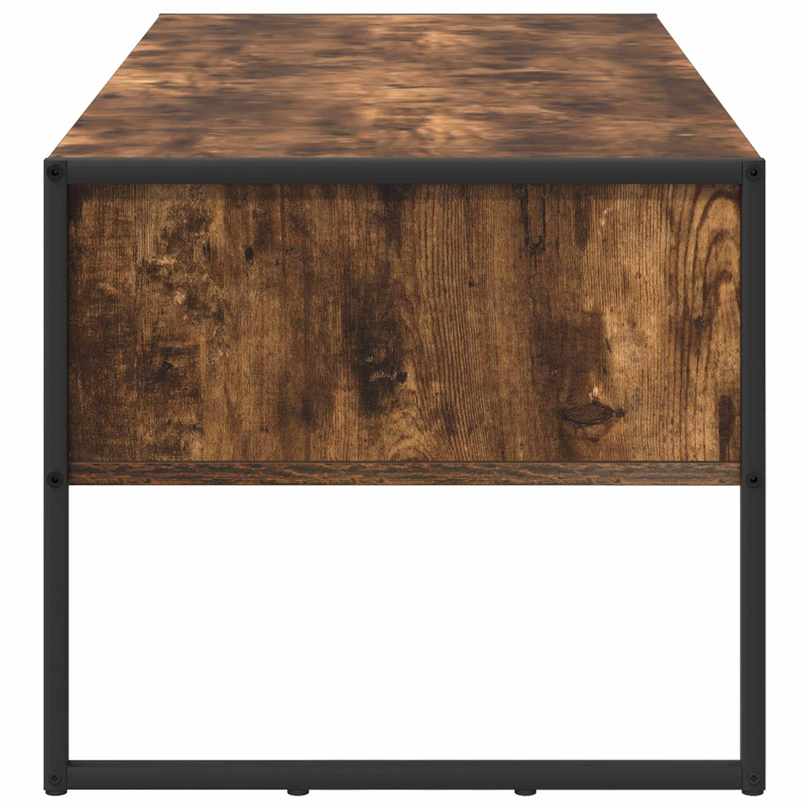 vidaXL Stolik kawowy z szufladą Dąb dymny 100 x 46 x 40 cm