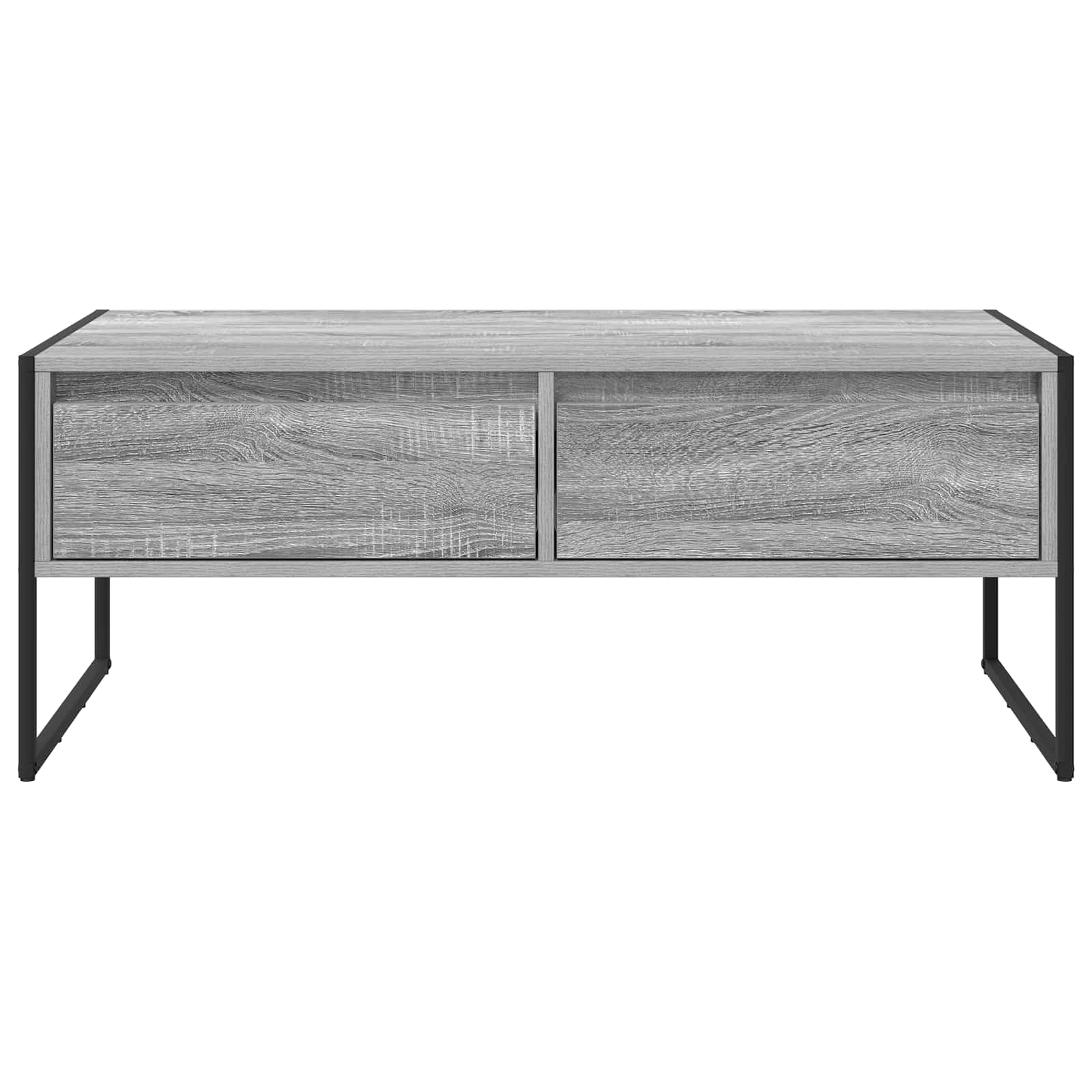 vidaXL Stolik kawowy z szufladą Szary Sonoma 100 x 46 x 40 cm