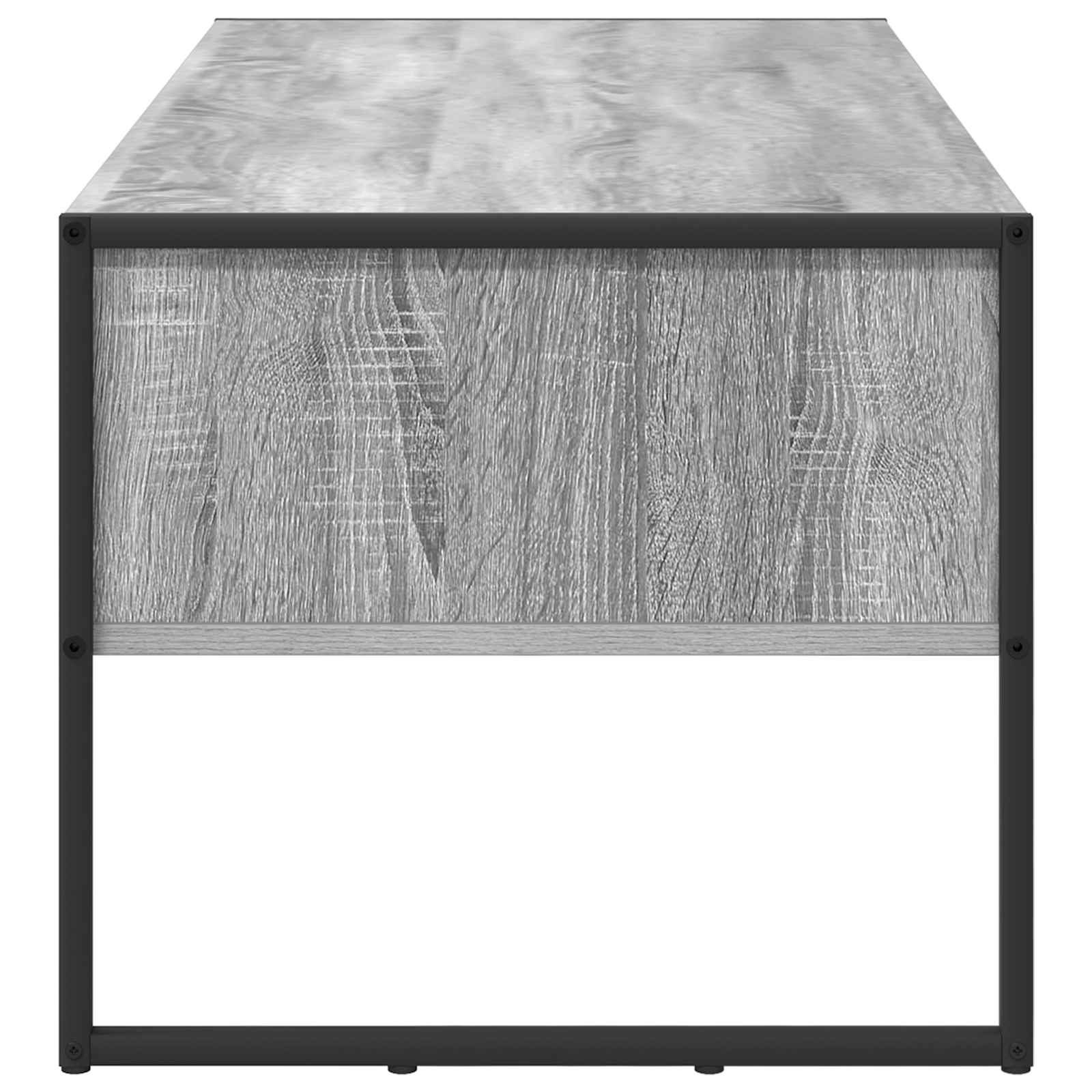 vidaXL Stolik kawowy z szufladą Szary Sonoma 100 x 46 x 40 cm