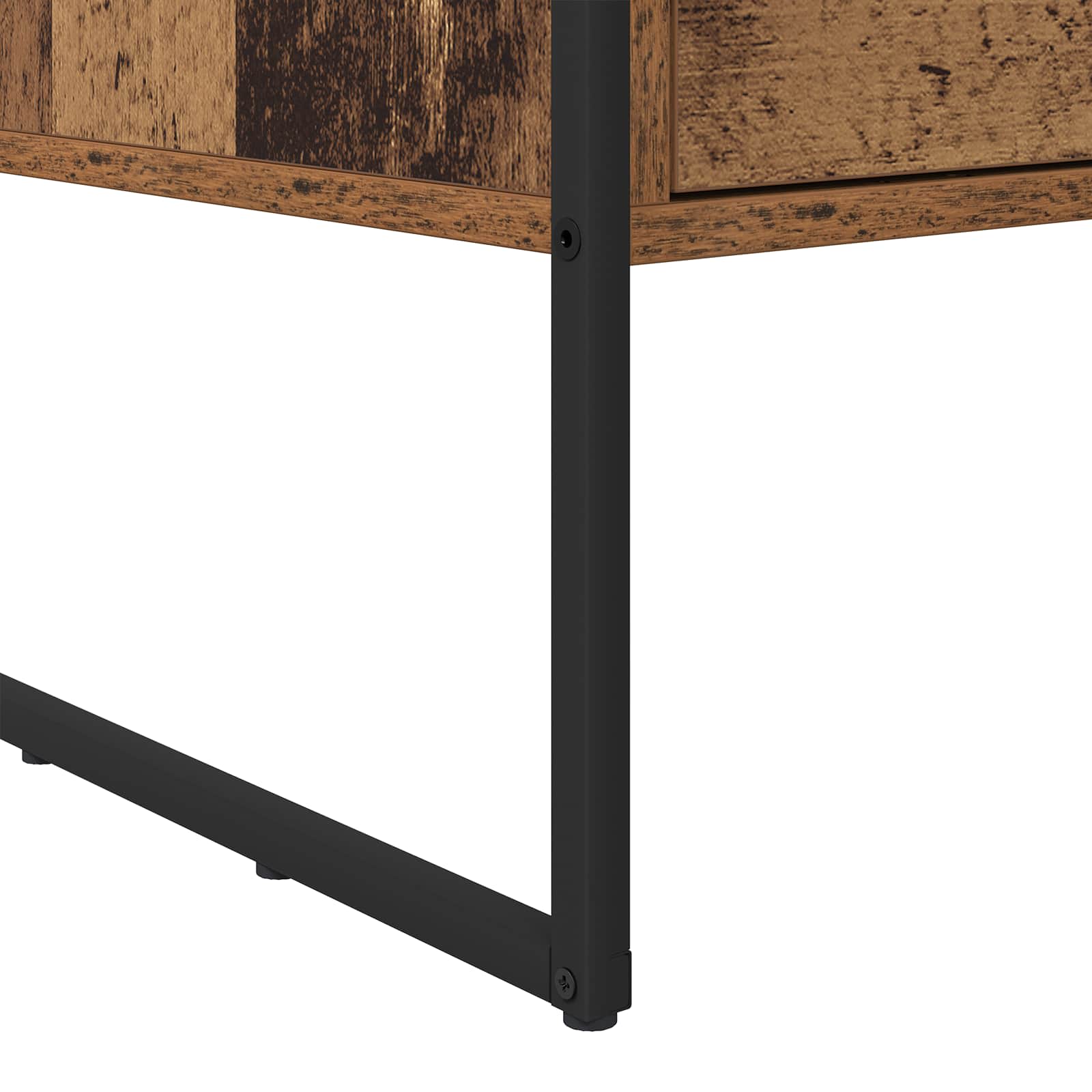 vidaXL Stolik kawowy z szufladą Stare drewno 100 x 46 x 40 cm