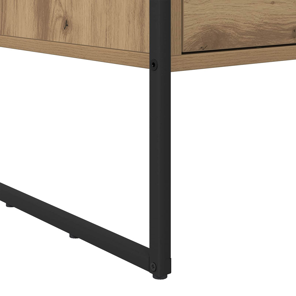 vidaXL Stolik kawowy z szufladą Dąb rzemieślniczy 100 x 46 x 40 cm