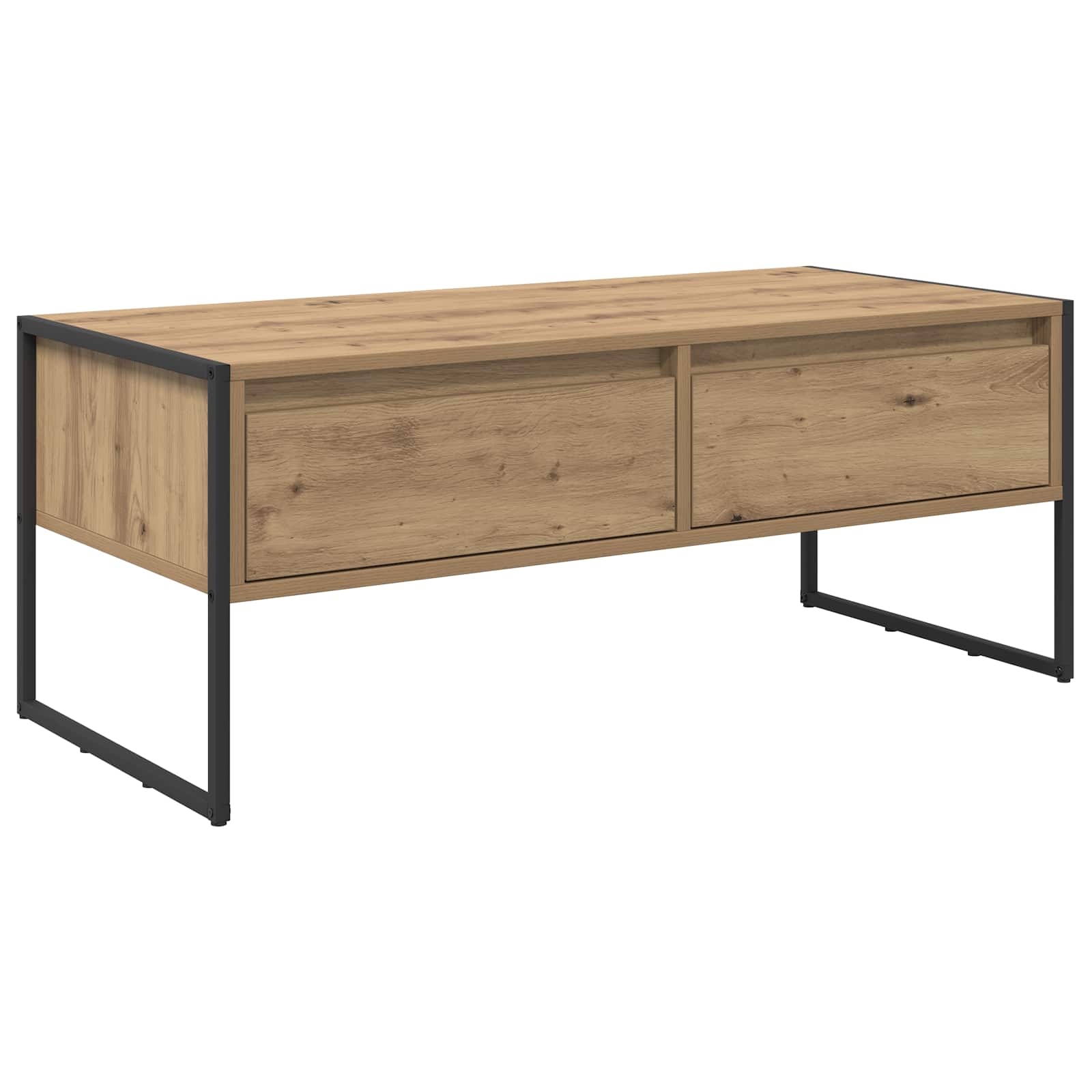 vidaXL Stolik kawowy z szufladą Dąb rzemieślniczy 100 x 46 x 40 cm