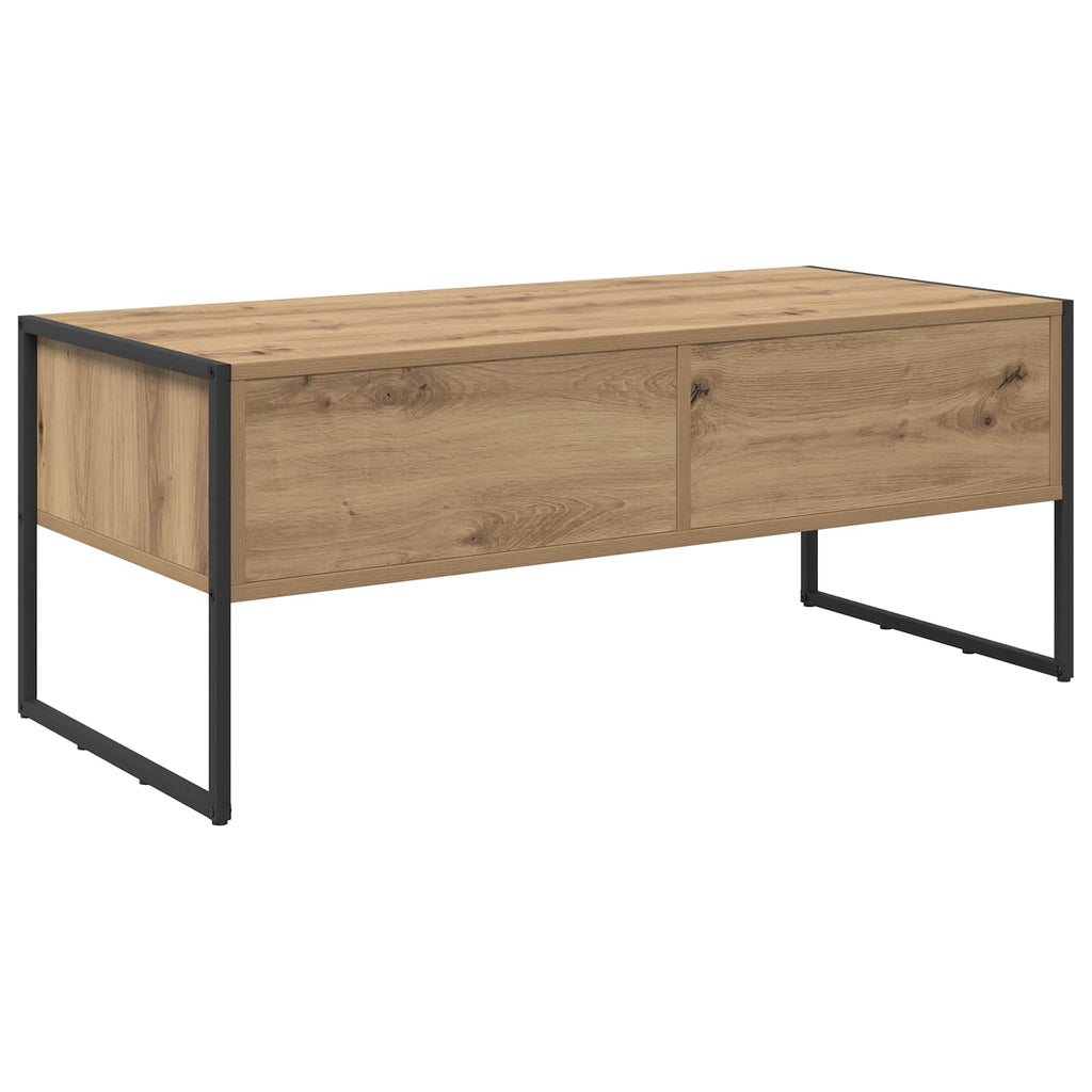vidaXL Stolik kawowy z szufladą Dąb rzemieślniczy 100 x 46 x 40 cm