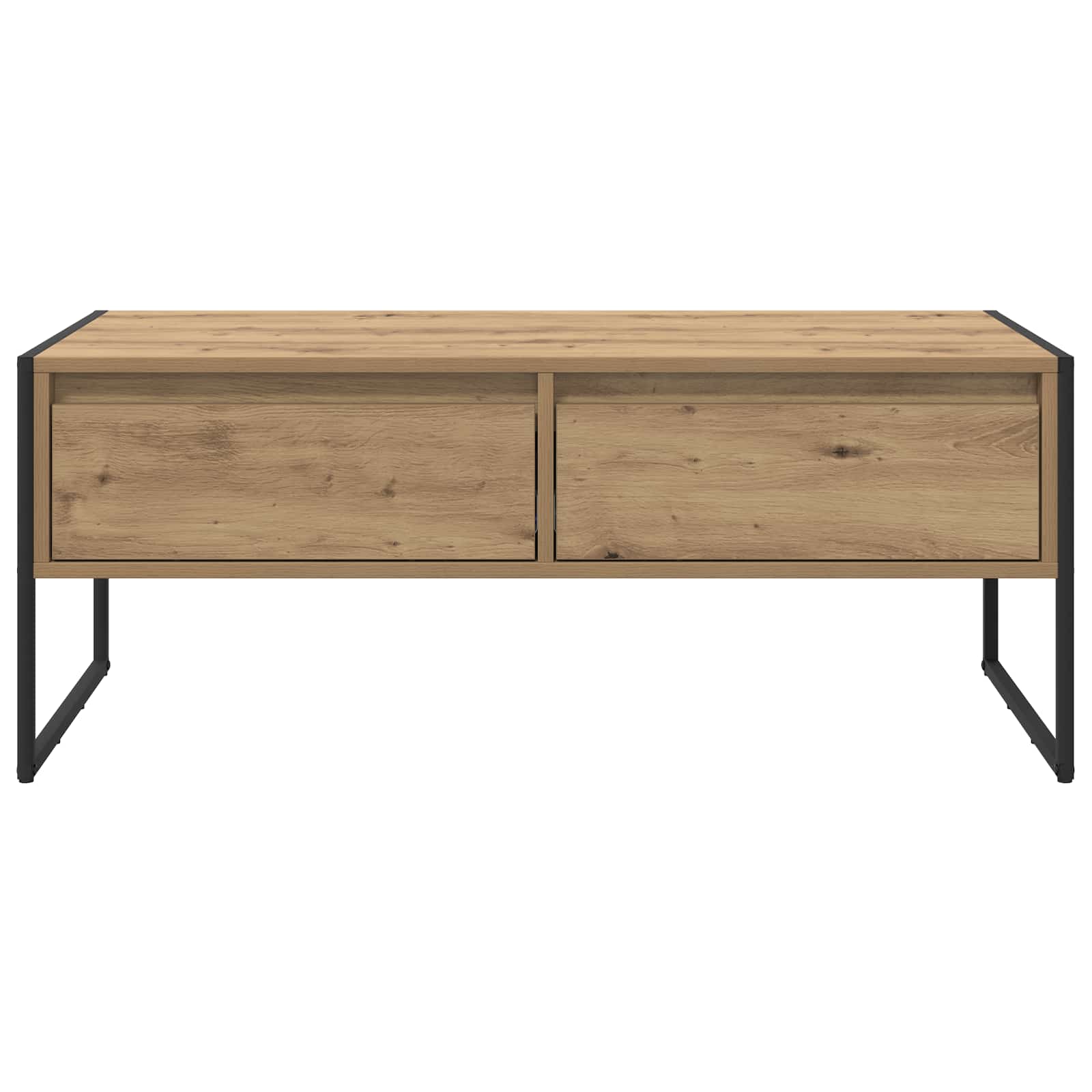 vidaXL Stolik kawowy z szufladą Dąb rzemieślniczy 100 x 46 x 40 cm