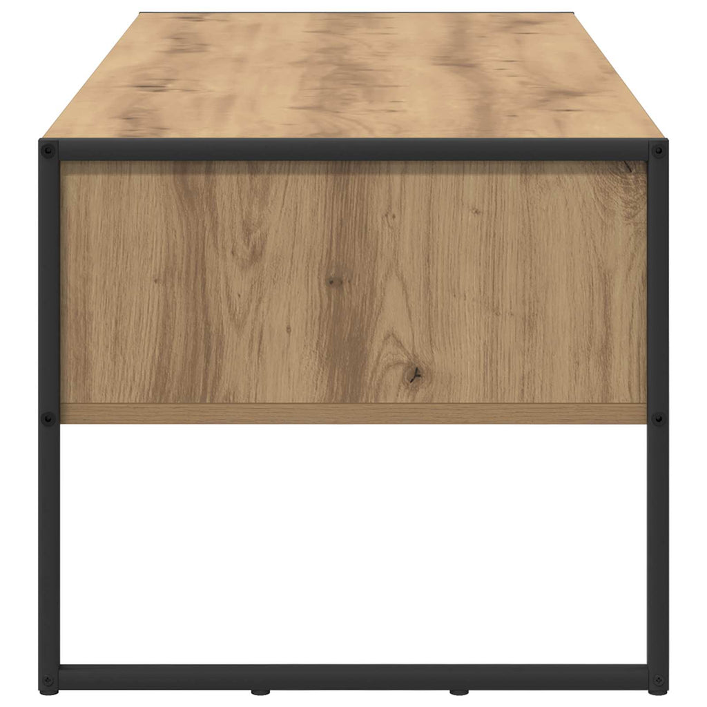 vidaXL Stolik kawowy z szufladą Dąb rzemieślniczy 100 x 46 x 40 cm