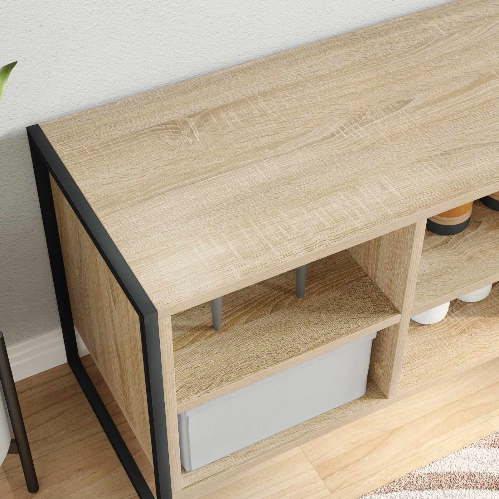 vidaXL Szafka na buty Sonoma 100 x 35 x 44 cm Materiał drewnopochodny