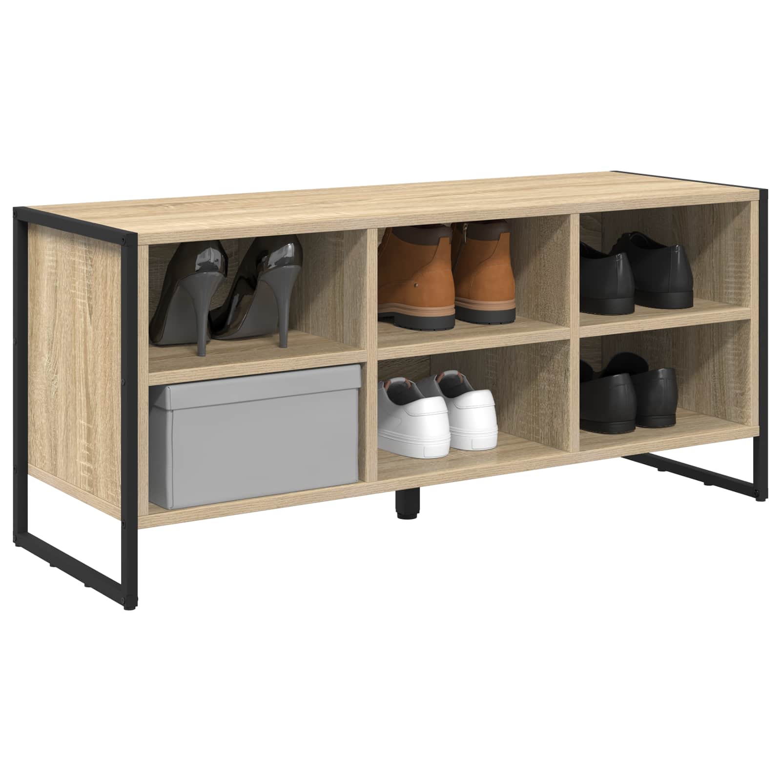 vidaXL Szafka na buty Sonoma 100 x 35 x 44 cm Materiał drewnopochodny