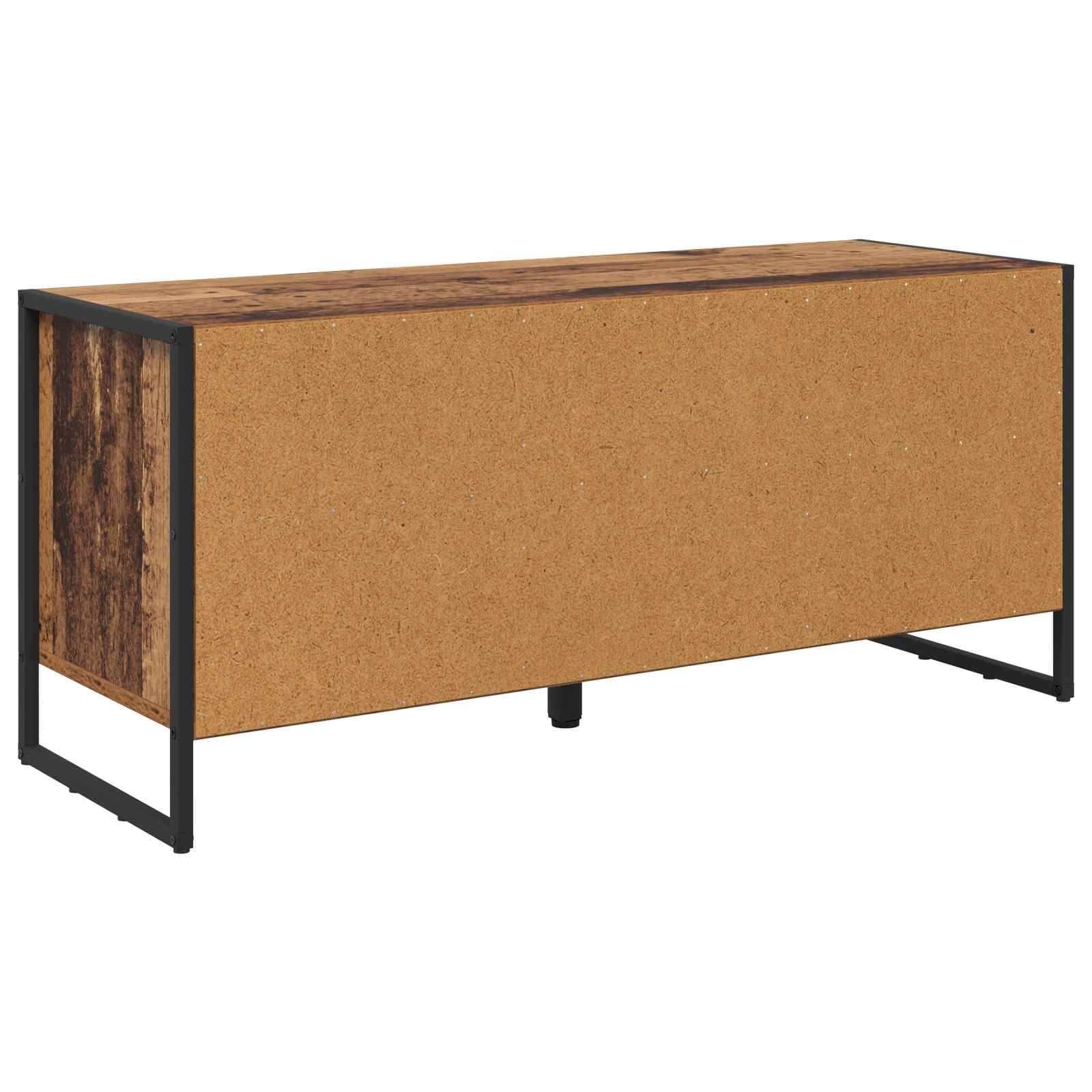 vidaXL Szafka na buty z przechowywaniem Stare drewno 100 x 35 x 44 cm