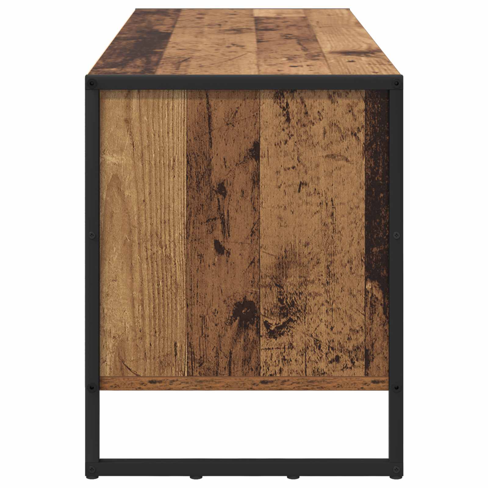 vidaXL Szafka na buty z przechowywaniem Stare drewno 100 x 35 x 44 cm