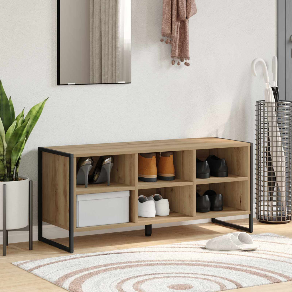 vidaXL Szafka na buty Dąb rzemieślniczy 100 x 35 x 44 cm