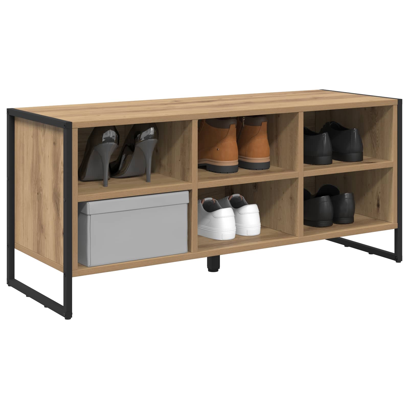 vidaXL Szafka na buty Dąb rzemieślniczy 100 x 35 x 44 cm